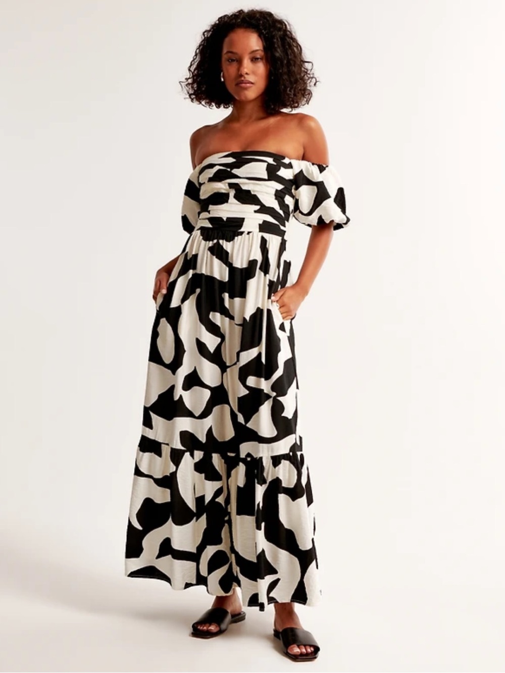 Abercrombie & Fitch Emerson Off-The-Shoulder Maxi Dress